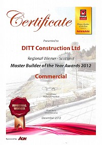 DITT Scoops Master Builders Award 2013