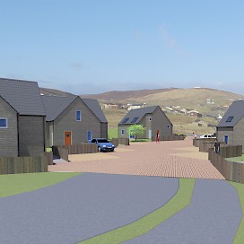 Works commence on new Hjaltland Housing Association scheme at Heathery Park, Gulberwick