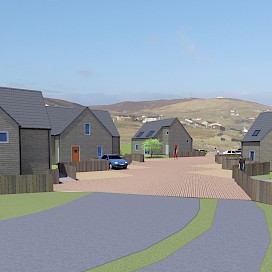 Works commence on new Hjaltland Housing Association scheme at Heathery Park, Gulberwick