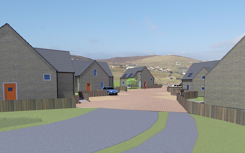 Works commence on new Hjaltland Housing Association scheme at Heathery Park, Gulberwick