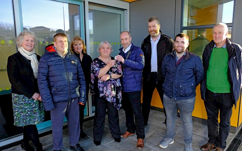 Keys handed over by DITT for Eric Gray @ Seafield