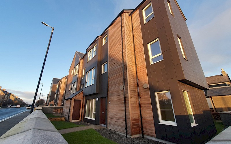 DITT hand over keys to Hjaltland Housing Association Limited. (HHA) for 27 high quality one bedroom flats at King Harald Street, Lerwick