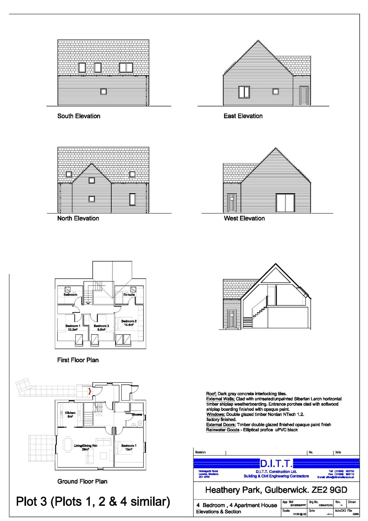 4 x Serviced House Sites for Sale Gulberwick DITT Construction Ltd