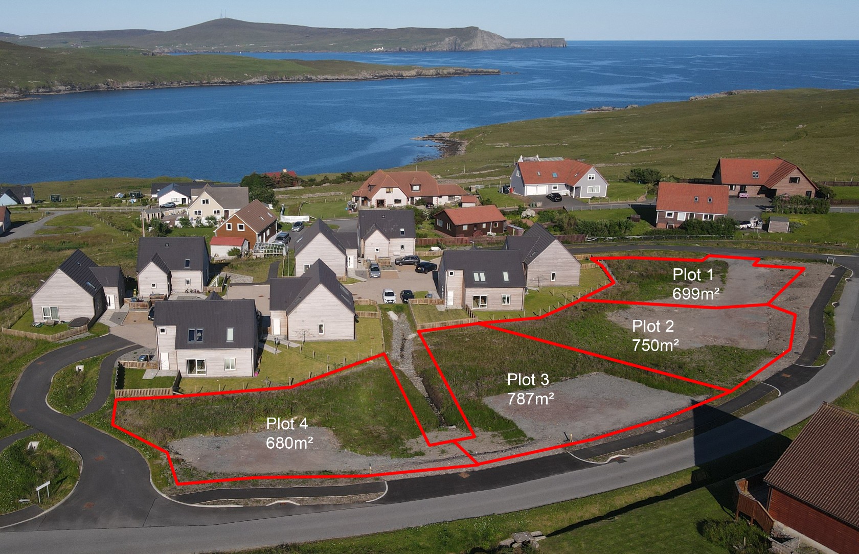 4 x Serviced House Sites for Sale Gulberwick DITT Construction Ltd